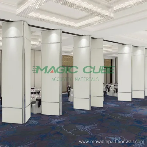 High quality tempered acoustic sliding folding partition